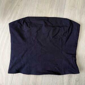 Navy, Denim-Like Tube Top. Size 4, New With Tags.